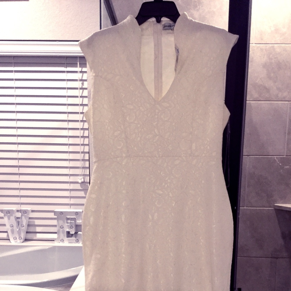 Brand New off white lace midi dress